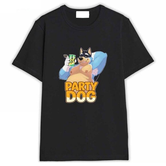 Vera R Tops - Rama El Ligre Party Dog Shirt – Funny Retro Graphic Tee – Cool Party Animal 91